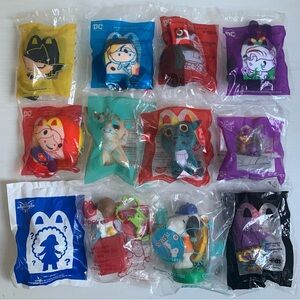McDonald’s Happy Meal Toy Lot of 12 DC TY Tom&Jerry Masked Singer Peanuts Trolls